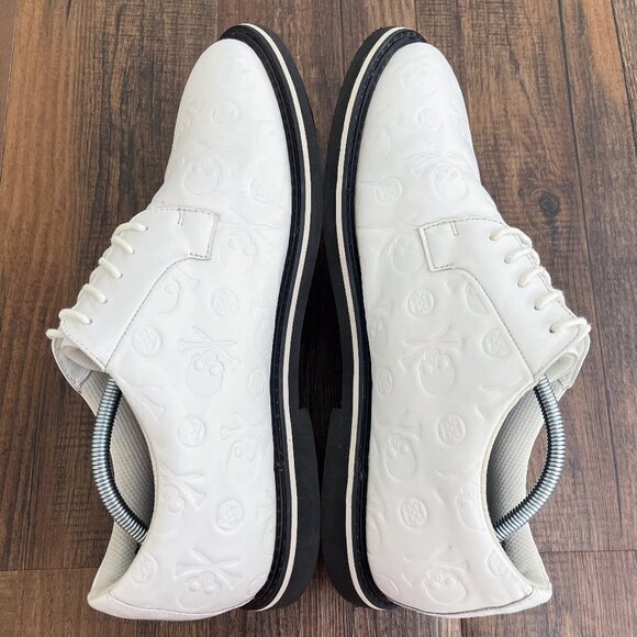 G/FORE Gallivanter Debossed Skull & Tees Leather Golf Shoe Size 13 G4MS20EF22 - Picture 6 of 16